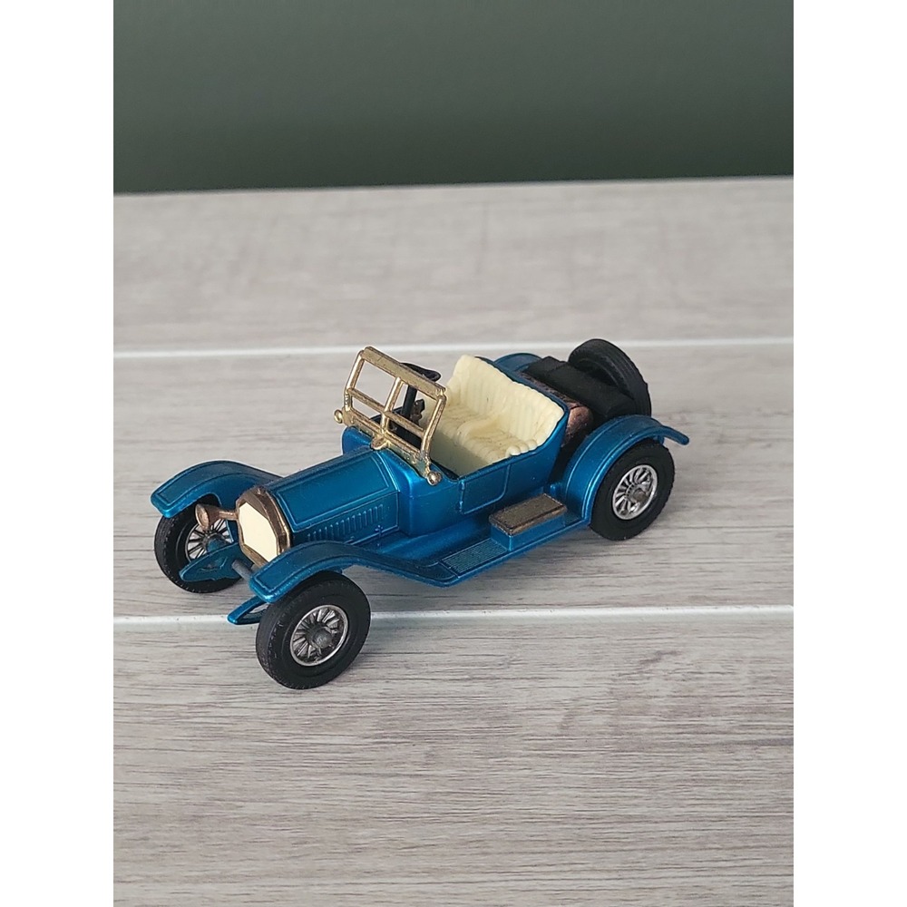 1/43 SCALE VINTAGE 1914 STUTZ ROADSTER BLUE MODELS OF YESTERYEAR LESNEY ENGLAND